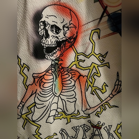 NWOT Shein long sleeve single button Halloween graffiti blazer size medium - Picture 7 of 13